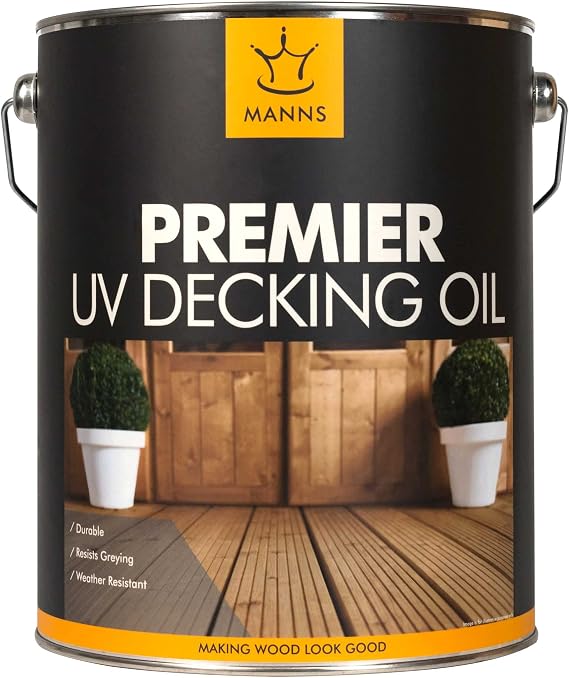 Manns Premier UV Decking Oil - Dark Oak - 5L