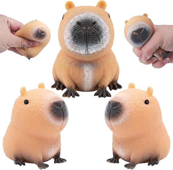 Capybara Squishy Pack of 3 Capybara Anti-Stress Toy Capybara Squeeze Toy