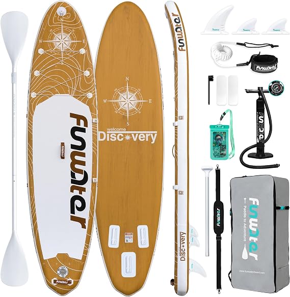 FunWater Inflatable Stand Up Paddle Board 10'6"/11'
