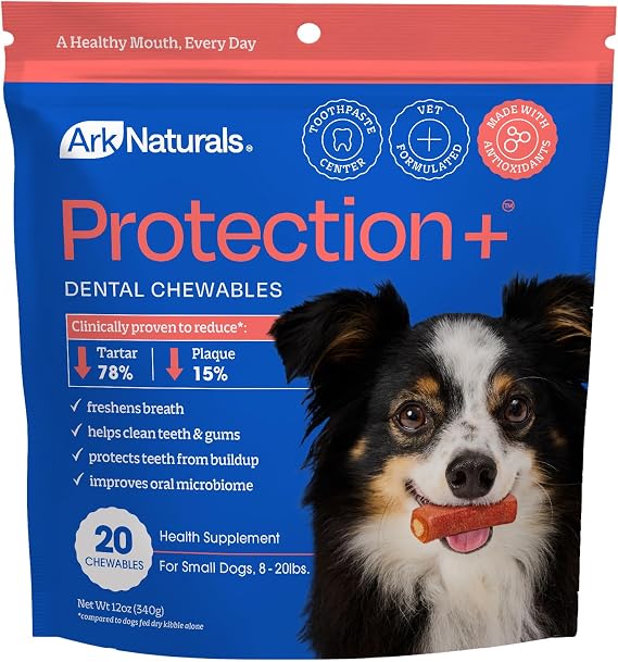 Ark Naturals Protection+ Brushless Toothpaste Chews - Small Breeds (20 ct)