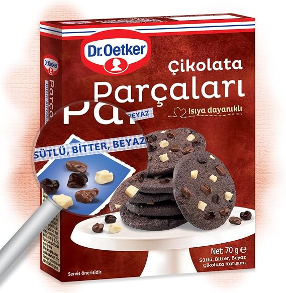 Dr. Oetker Çikolata Parçaları 3 Renk 70 gr