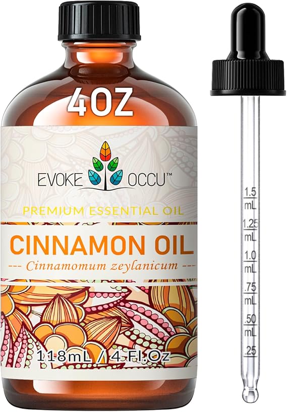 EVOKE OCCU Cinnamon Essential Oil for Diffuser, Spray & Skin Care