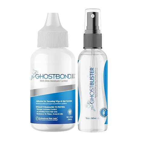 GHOSTBOND XL Wig Glue Kit, 1.3oz Adhesive + Ghost Buster Remover 2oz