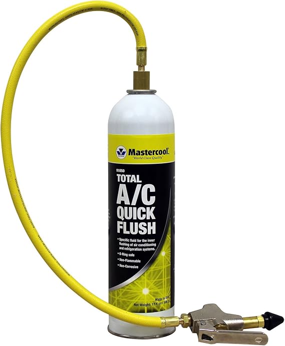 Mastercool 91051 White/Yellow Total A/C Quick Flush Kit by Mastercool