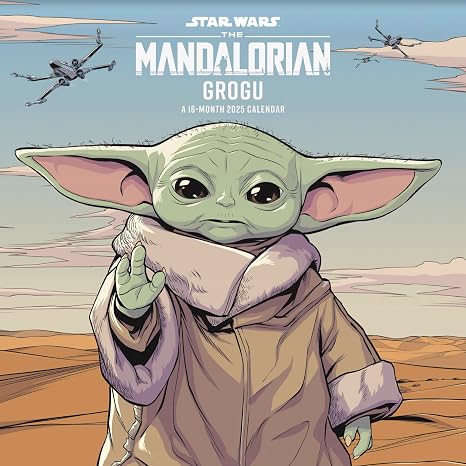2025 Star Wars: The Mandalorian - The Child Wall Calendar