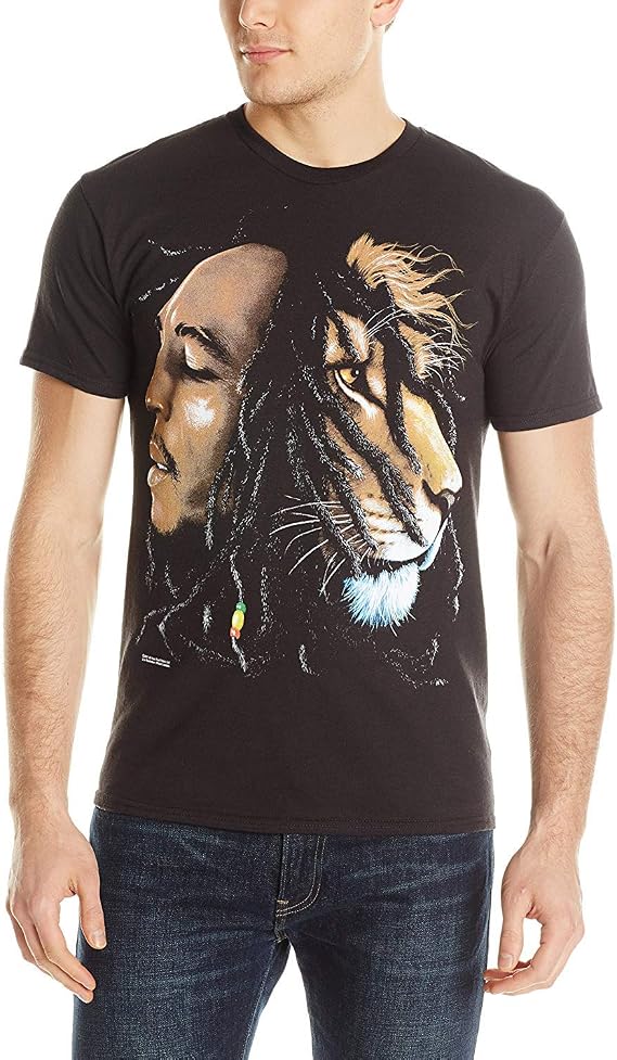 Zion Rootswear Men's Bob Marley Profiles T Shirt