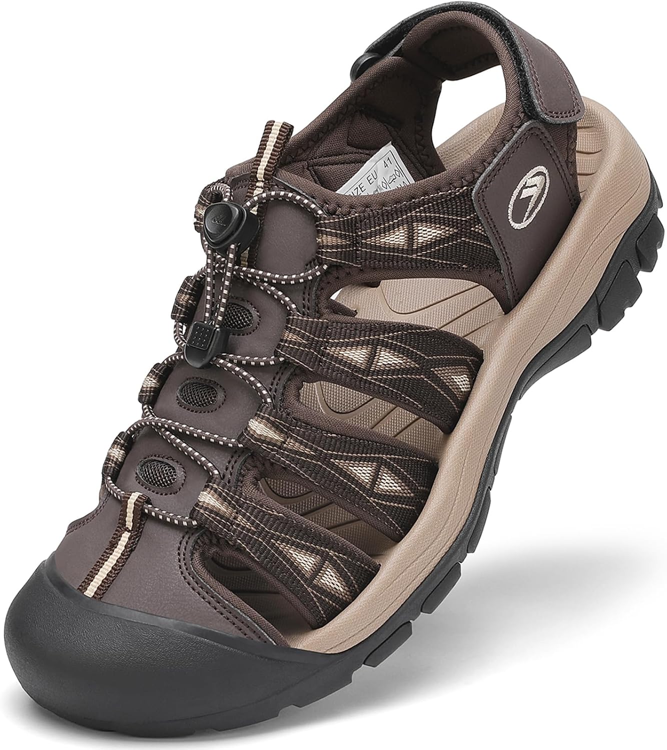 FLARUT Sandals Mens Summer Outdoor Sandals Trekking Sandals Sports Sandals Closed Toe Hiking Shoes Beach Hiking Sandals Running Shoes Casual