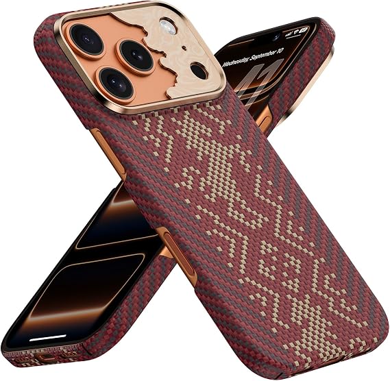 BENKS for iPhone 17 Pro Case, Compatible with Magsafe, Knight ArmorAir Ultra Slim & Lightweight Minimalist Case Built with Dupont Kevlar, Horse Year Limited