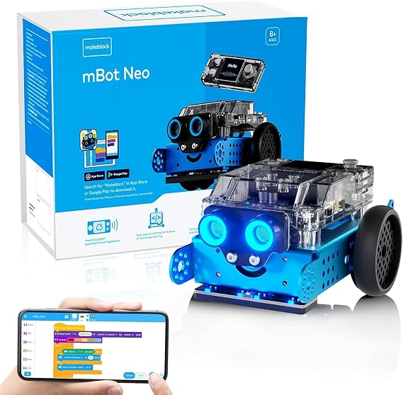 Makeblock mBot2 Coding Robot, Programmable Robot for Kids Compatible with Scratch and Python, Support Wi-Fi, IoT, Robotics, Electronics, STEM Toys for Kids Ages 8-12