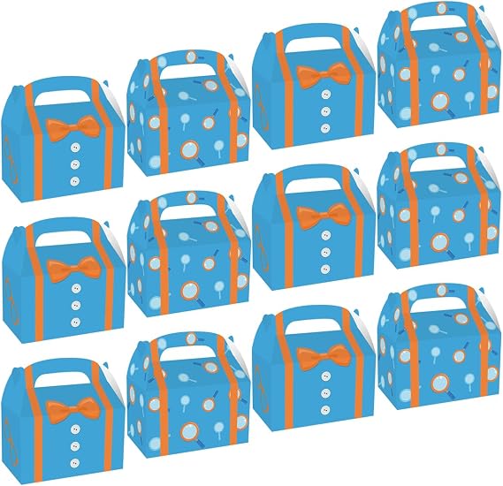 NF ORANGE 12PCS English Teacher Party Gift Candy boxBags English Teacher Birthday Party Supplies, English Teacher Party Decoration