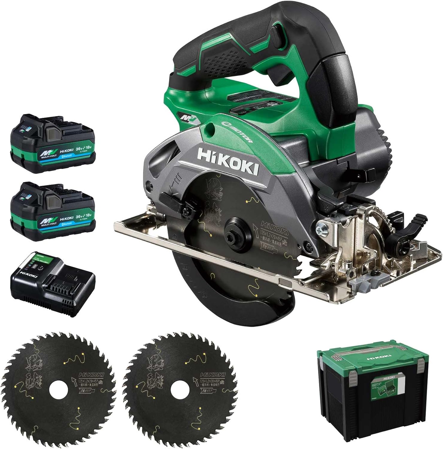 Set Purchase HiKOKI Formerly Hitachi Koki 36 V Rechargeable Circular Saw for Remodeling C3605DB SK 2XPCSZ  Super Chip Saw Black Series: Kuroshachi 0037-6199