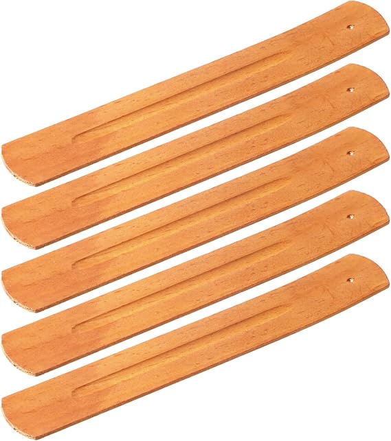5 Pcs Incense Sticks Holder Incense Burner Ash Catcher, 9 in, Yellow Brown