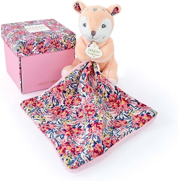 Doudou et Compagnie - Boh'aime - Cuddly Toy with Cuddly Toy - Beige - 12 cm - Birth Gift - Beautiful Gift Box - DC4017