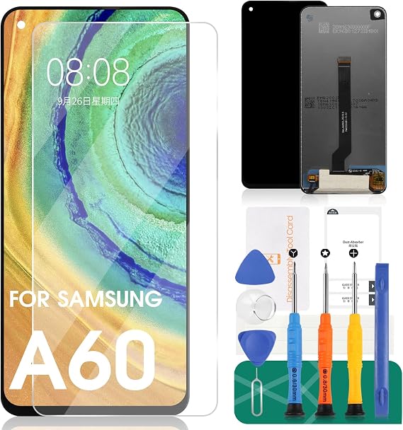 Screen Replacement for Samsung Galaxy A60 A606 LCD Display Touch Screen Digitizer Assembly Glass Black