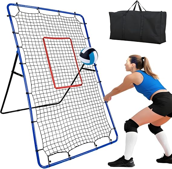 Volleyball Rebounder Net, 7x4FT Bounce Back Training Equipment