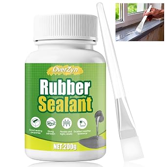 7 OZ Liquid Rubber Sealant, Rubberized Paint, with High Elasticity and Ductility, it is Suitable Suitable for Roofs, Cracks, Walls, and Any Repairs, Etc, Gray