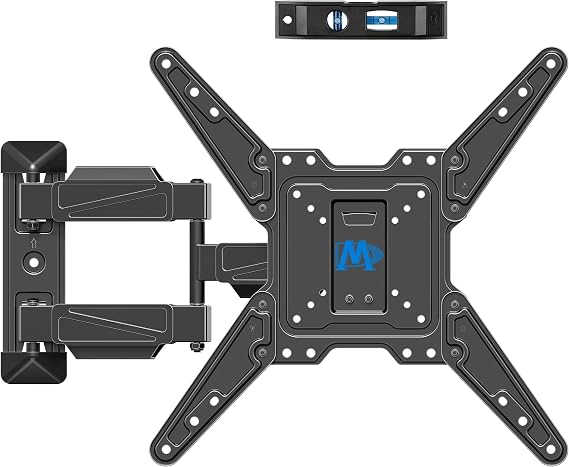 Mounting Dream TV Wall Mount for Most 26-55" TVs , TV Mount Full Motion with Swivel Articulating Arm , Perfect Center Design Wall Mount TV Bracket , up to VESA 400x400mm and 77 lbs Loading MD2418-MX