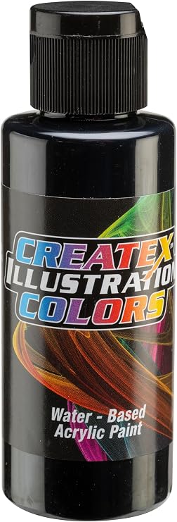 Createx Illustration Colors - Opaque Black, 2 oz