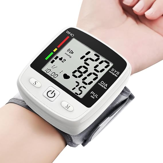 FDA Cleared Blood Pressure Monitor Wrist BP Machine for Home Use