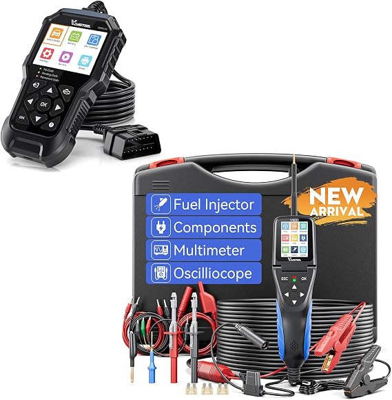 VDIAGTOOL VD30 Pro Car Code Reader with VDIAGTOOL V500 Auto Intelligent Power Circuit Probe Tester Kit