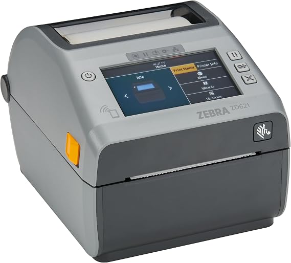 Zebra ZD621 Thermal Shipping Label Printer | Color Touch LCD | 4x6 | No Ink