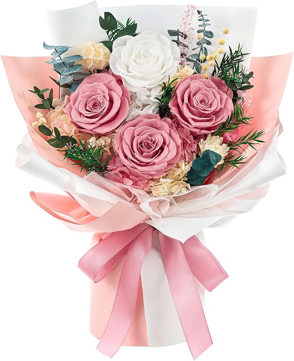 Preserved Flowers Bouquet, Forever Flowers for Delivery,Eteranl Roses