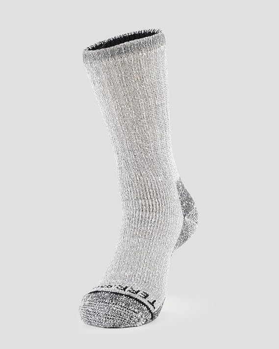 Terramar Mid Weight All Season Wool Crew Socks for Everyday (4 Pack)