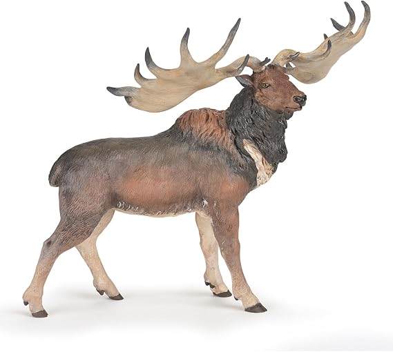 Papo - Realistic Megaloceros Figure Toy for Kids - Ages 3+ Dinosaurs Collection - Educational Play Prehistory - Gift Idea Toy for Girls and Boys - 5.9 in X 3.1 in X 4.7 in