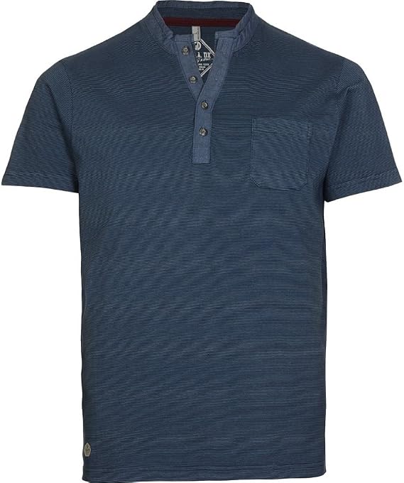 Killtec Men's Gavano Casual Pocket T-Shirt (Small, Navy Blue)