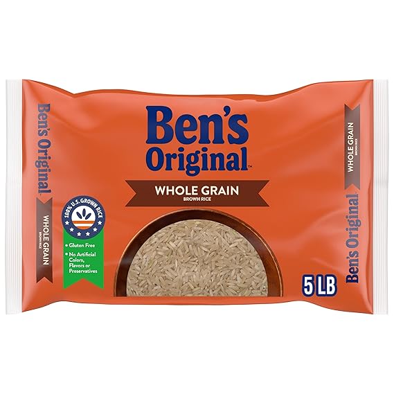 BEN'S ORIGINAL Whole Grain Brown Rice, 5 lb Bag