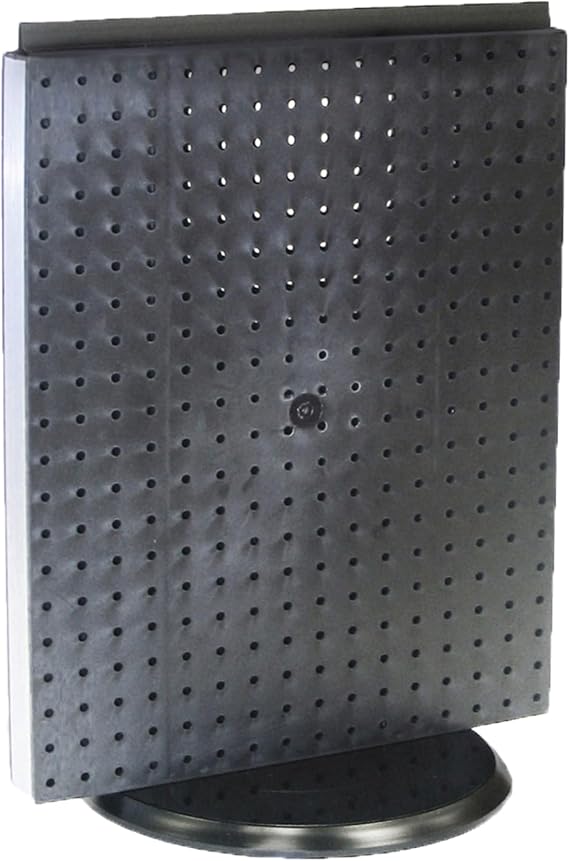 Azar Displays 700500-BLK Pegboard Counter Display, Black Solid Pegboard
