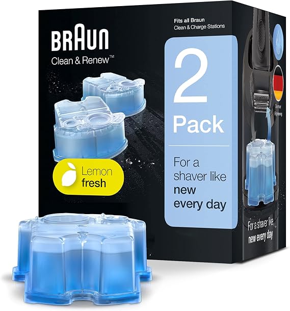 Braun Clean & Renew Refills 2 Cartridges 5.7 oz each