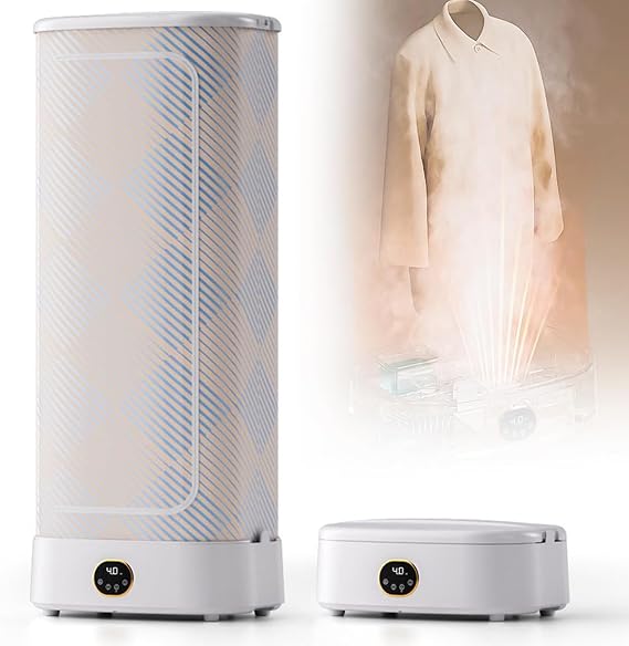 Portable Steam Automatic Ironing Machine - 1000w Clothes Dryer for Home, Laundry and Dormitories. Quickly Removes Wrinkles with 360° Heat Flow.
