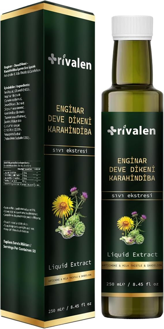 Enginar - Deve Dikeni - Karahindiba Bitkisel Sıvı Ekstresi 250 ml
