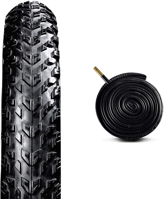 Zol Bundle Pack Fat Bike Tire 26" x4.0 and Fat Bike Bicycle Tube 26" X4.0
