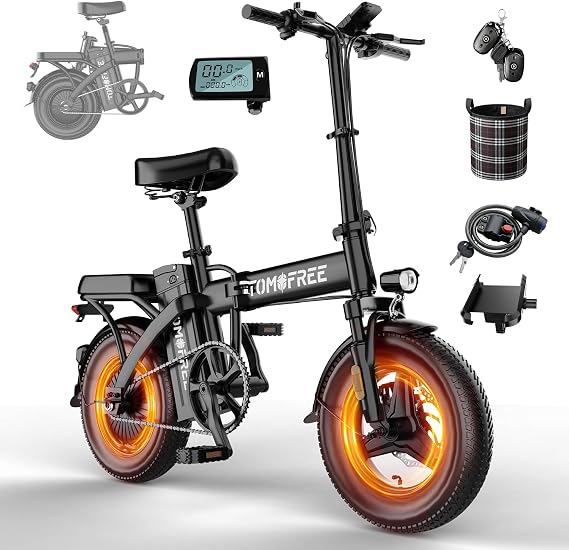Folding Electric Bike for Adults & Teens, Fat Tire Ebike kids with 750W Peak Motor, 48V 22.5Ah Removable Battery Foldable Electric Bicycle Up to 75 Miles Long Range, PAS Class 2 Commuter e-bike 2849