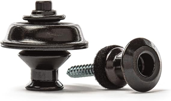Jim Dunlop Straplok Strap Retainers Dual Design - Black Oxide