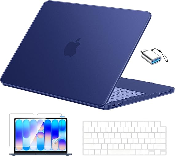 EooCoo for MacBook Neo Case 13 inch, Scratch Resistant, Original Indigo
