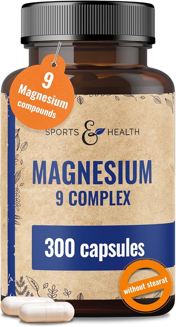 Magnesium Complex High Dose 400mg - 300 Capsules with 9 Magnesium Compounds