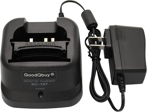 Rapid Quick Charger is Compatible with Icom Radio IC-A24 IC-F4GT IC-F30GT IC-T3H IC-V8 BP-209N BP-210N BP-211N BP-222N BC-137 BC-144N