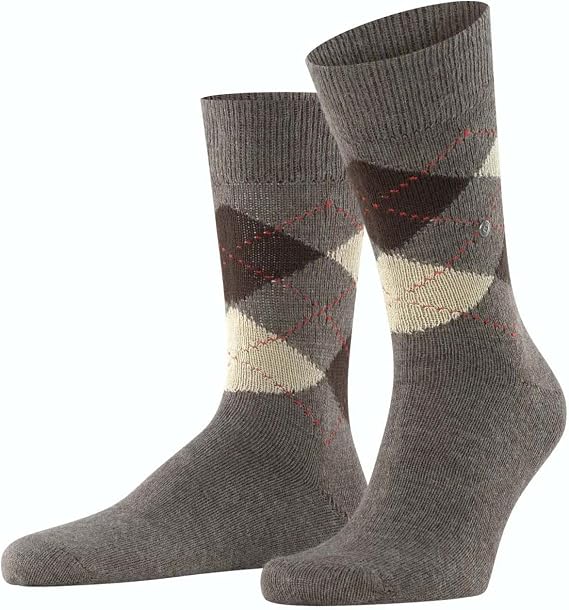 Burlington Preston Argyle Soft Feeling socks(7-11) (7-12, 5256)