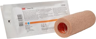 3M Coban LF ElasticNonWoven Self-Adherent Cohesive Bandage Beige Sterile 6 x 5 Yd 1 Ct