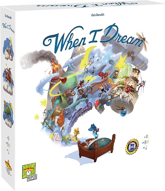 When I Dream Board Game - Cooperative Strategy Game of Horror and Heroism, Family Game for Kids & Adults, Ages 12+,1-4 Players, 60 Minute Playtime, Made by Repos Production