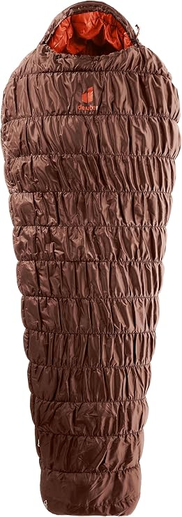 Deuter Exosphere-6 Down Sleeping Bag, Men's Camping Gear, Umbra-Paprika, One Size