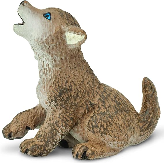 Safari Ltd. Wolf Pup Toy - 1.85 Inch Wildlife Figure for Kids Ages 1+