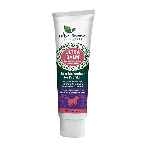 Daily Moisturizer For Dry Itchy Skin, Psoriasis & Eczema Relief That Contains Lanolin, Vitamins A, D & E, Aloe Vera, To Moisturize Face, Body, Dry Hands & Cracked Heels by Ultra Balm (Unscented)