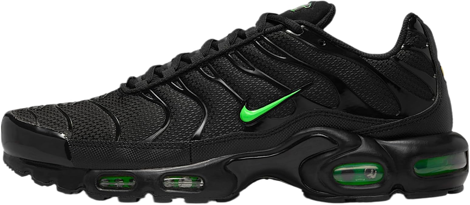 Nike Air Max Plus Men's Shoes (Black/Black/Green Strike) Size 12