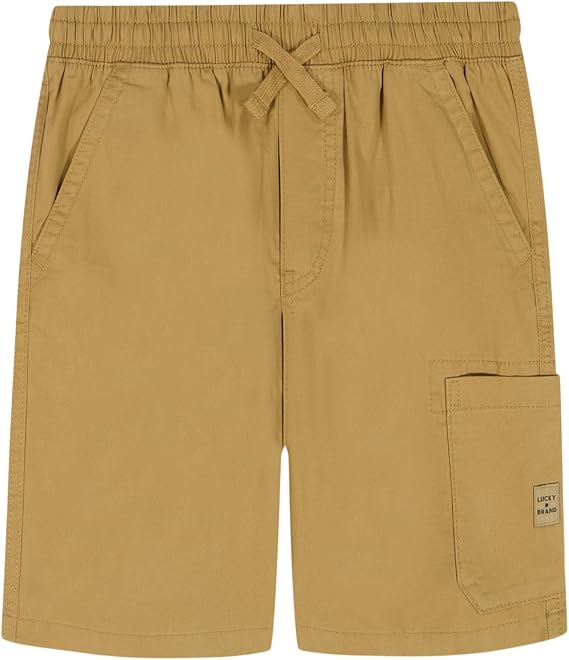 Lucky Brand Boys' Pull-on Cargo Shorts, Drawstring Closure
