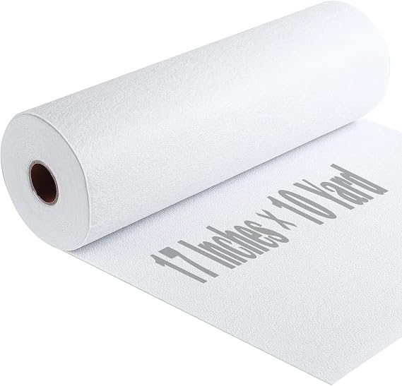 Fusible Fleece Interfacing, One-Sided Loft Fusible Fleece for Sewing, Quilting, Crafts, Clothing, Bags (17 Inches x 10 Yard) Medium Weight, Easy Iron-On Application, Enhanced Projects
