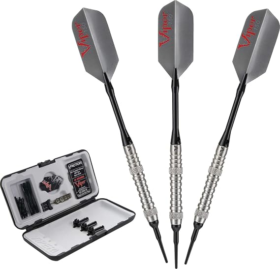 Viper V-Factor 90% Tungsten Soft Tip Dart Set with Case